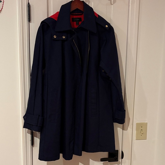J. Crew Navy Jacket with Red Lining - Picture 1 of 7